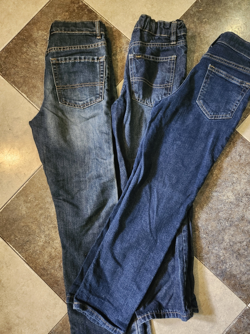Lee Boy' Dark Blue Jeans - Classic Denim